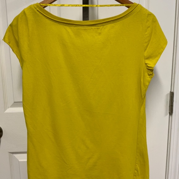 DKNY Yellow Tee with Embellished Logo - Picture 7 of 7